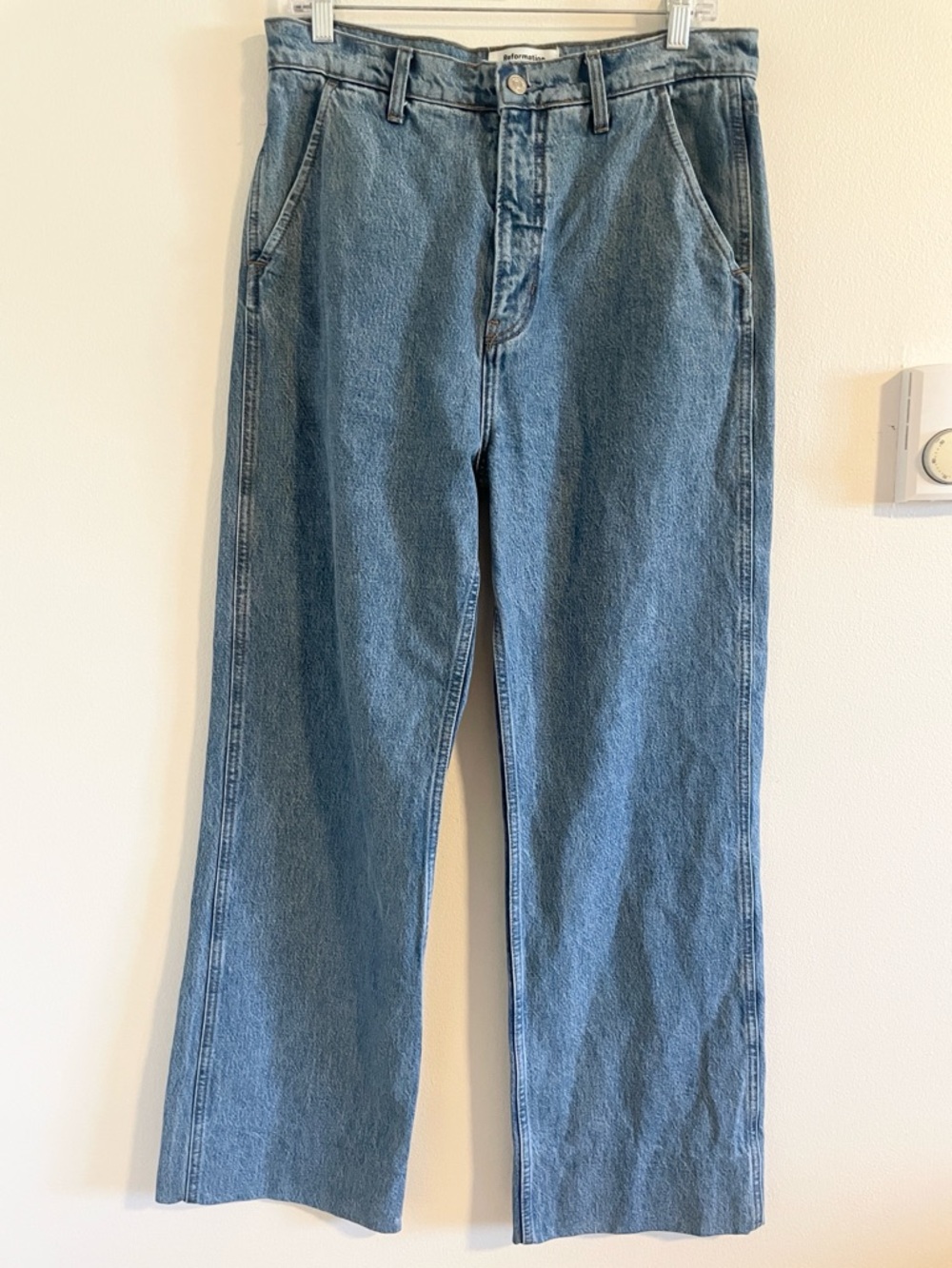 Reformation Brynn High Rise Wide Leg Trouser Jeans Women 30 Oneida‎ Blue Wash - Picture 4 of 12
